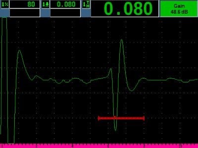 Typical indication from good part