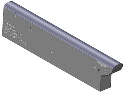 Fig 2: The custom calibration block