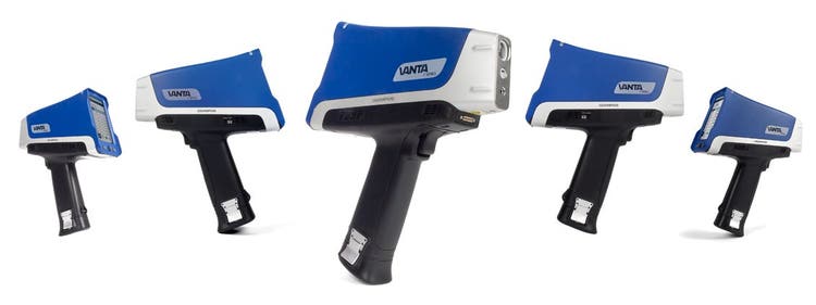 Several Vanta handheld XRF