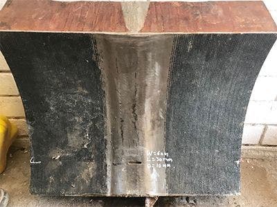 带有异种材料焊缝和堆焊层的95毫米厚的部件