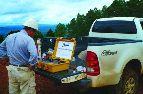 使用XRD技术对矿物进行处理