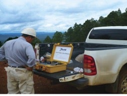 使用便携式X射线衍射（pXRD）技术完成金矿的勘探工作